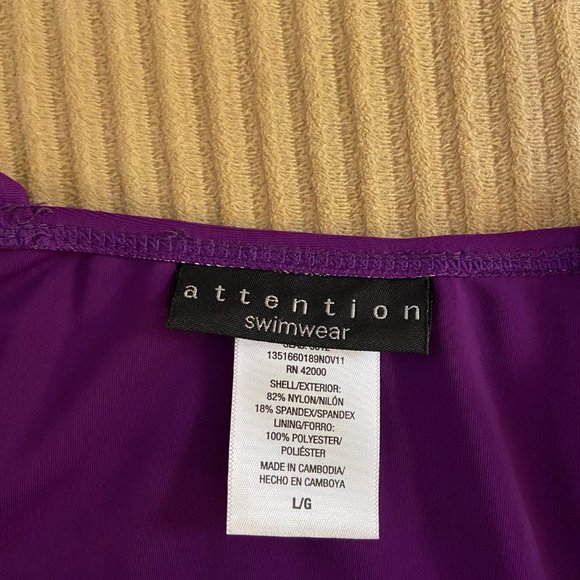 TWO SWIMSUITS FOR THE PRICE OF ONE!!     One in purple, one in green - Picture 4 of 9